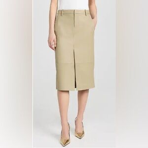 NWT VINCE Leather Trouser Front Skirt | Size 10